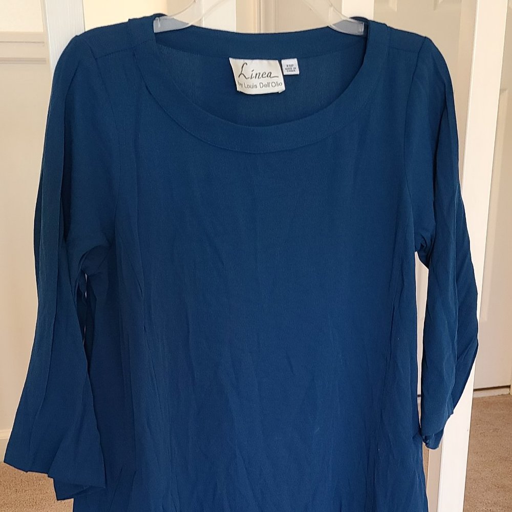 Linea By Louis Dell' Olio Deep Teal Top Size XSP